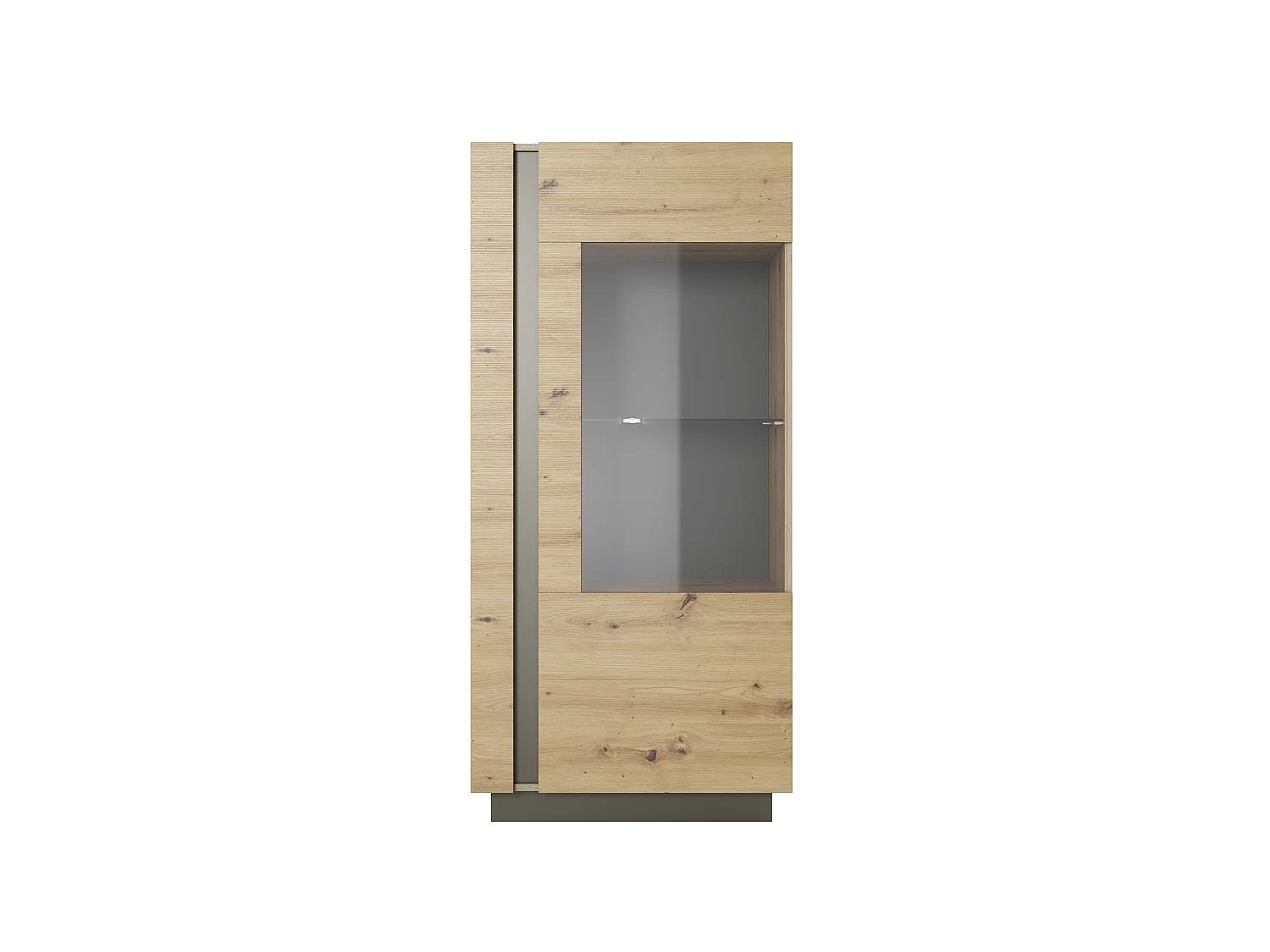 Armoire vitrine ARCO 72 LED 72x40x154 Beige