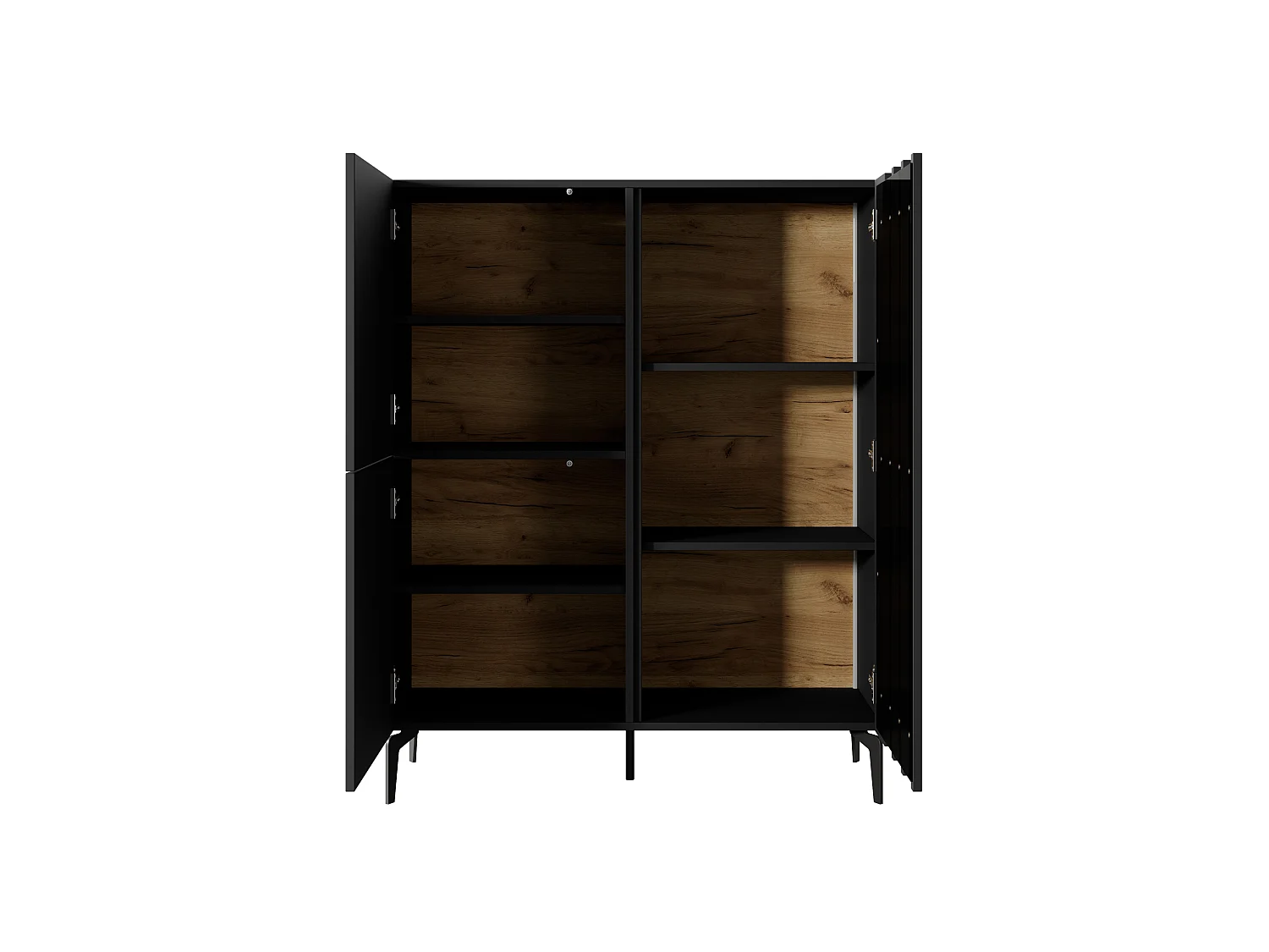 Vitrinenschrank TASK LED 100x40x124 Grau