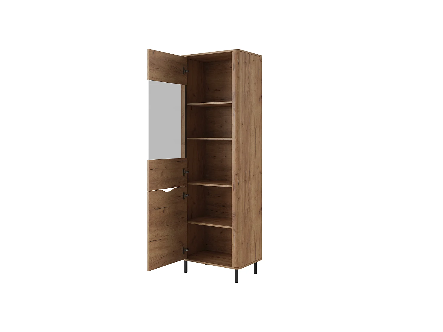 Vitrinenschrank SANTI 64x40x195 Beige