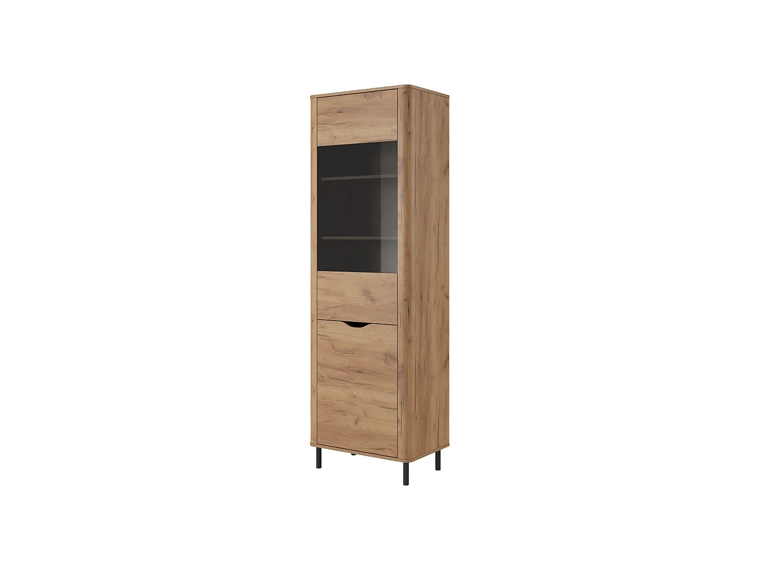Vitrinenschrank SANTI 64x40x195 Beige