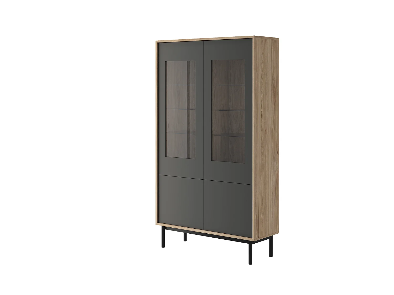 Vetrina BASIC BWT104 LED 104x39x185 Nero