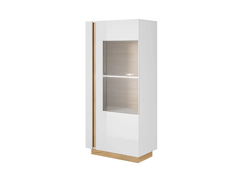 Armoire vitrine ARCO 72 LED 72x40x154 Blanc