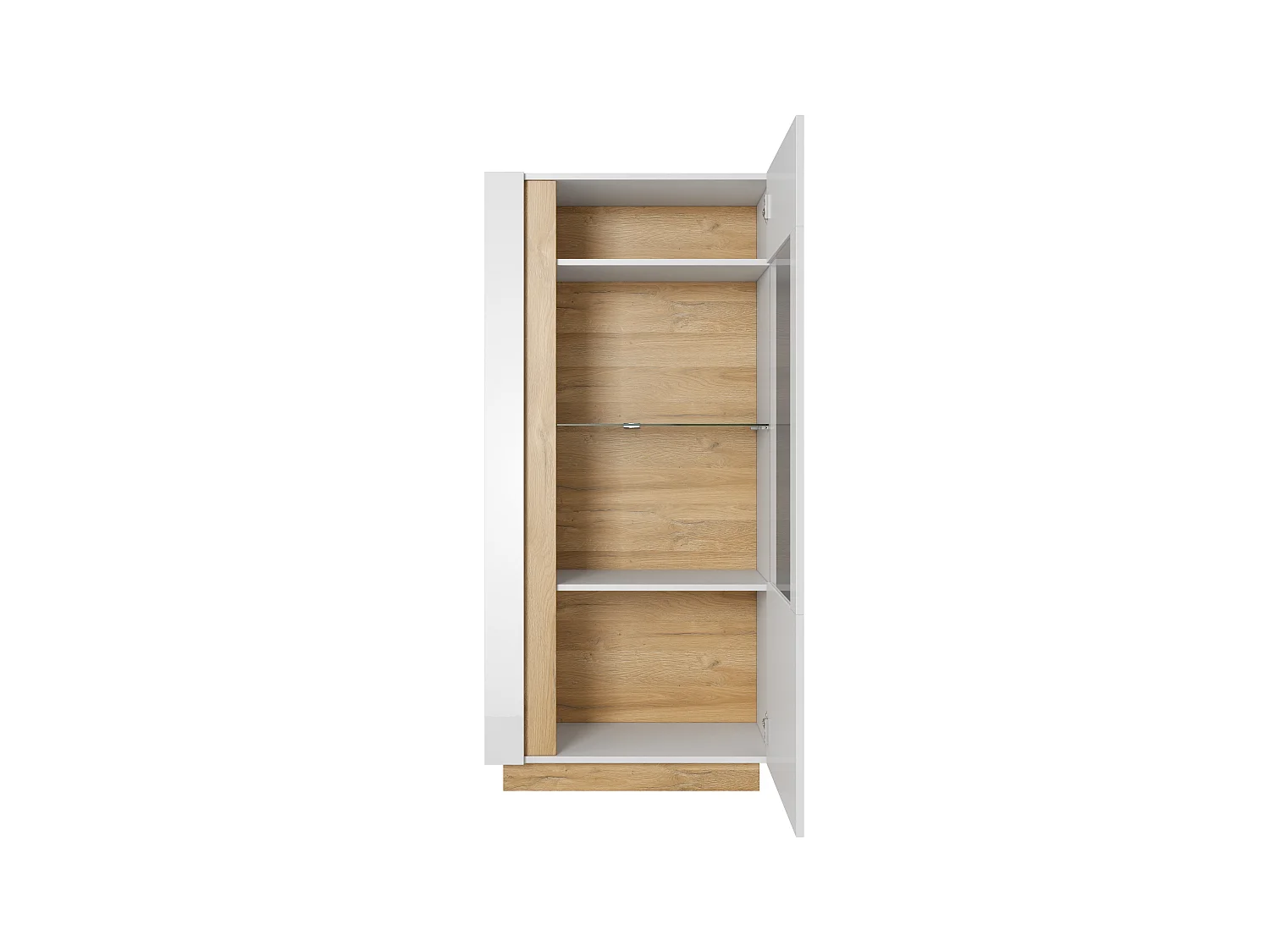 Vitrinenschrank ARCO 72 LED 72x40x154 Weiss