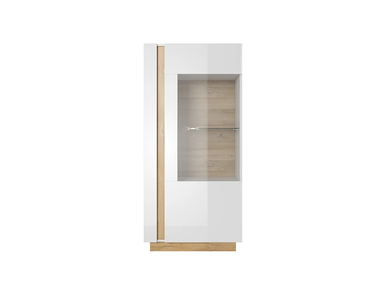 Armoire vitrine ARCO 72 LED 72x40x154 Blanc