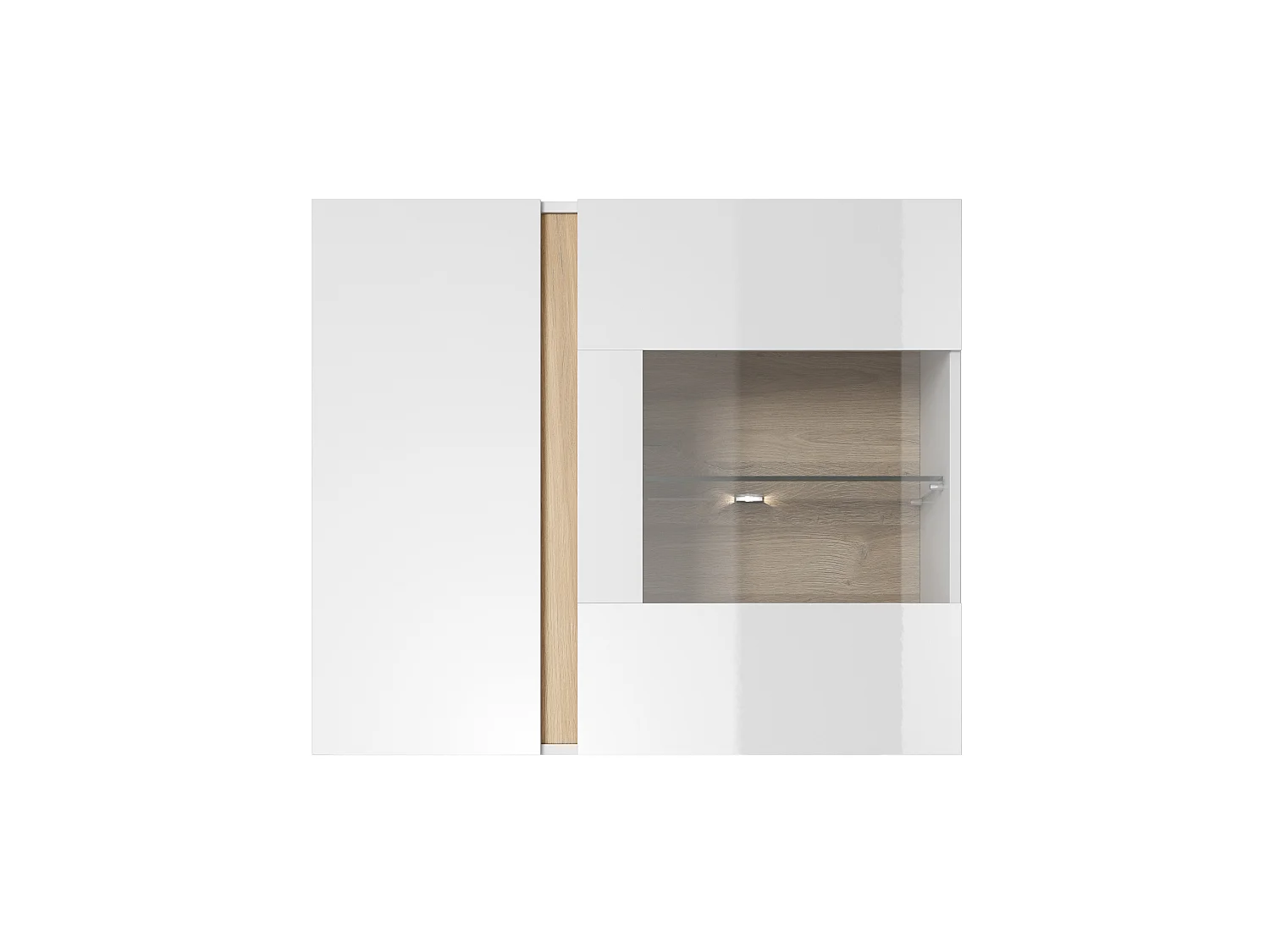 Vitrinenschrank ARCO 96D LED 97x40x83 Weiss