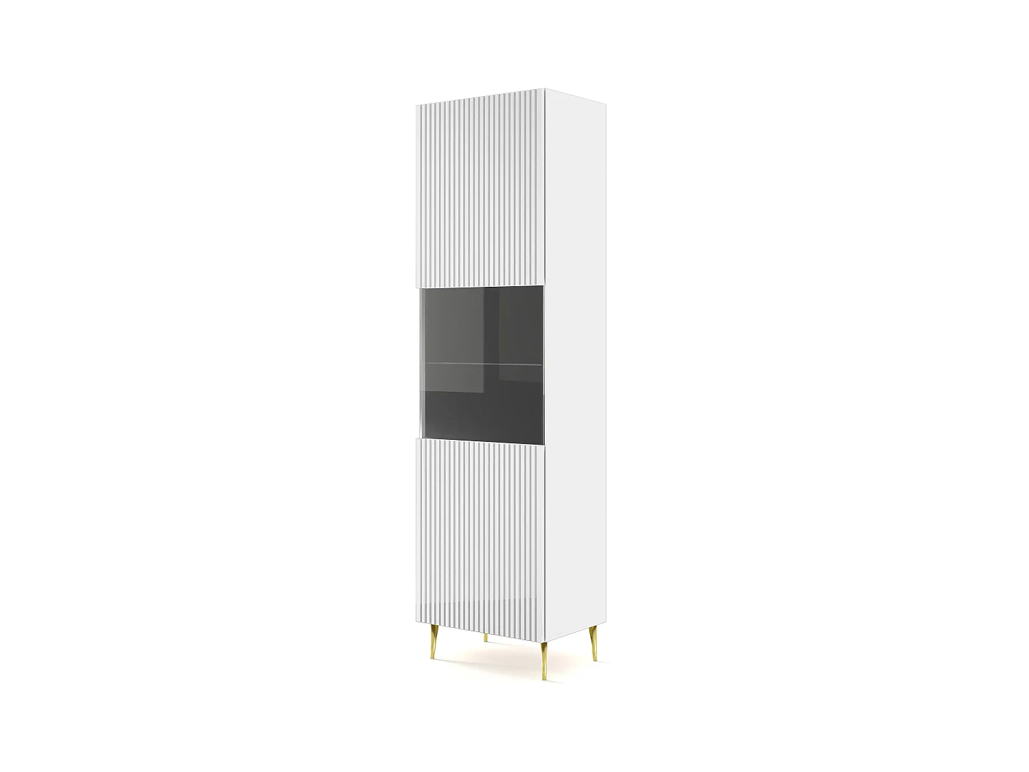 Vetrina RavennaB 60x42x215 Bianco & Crema