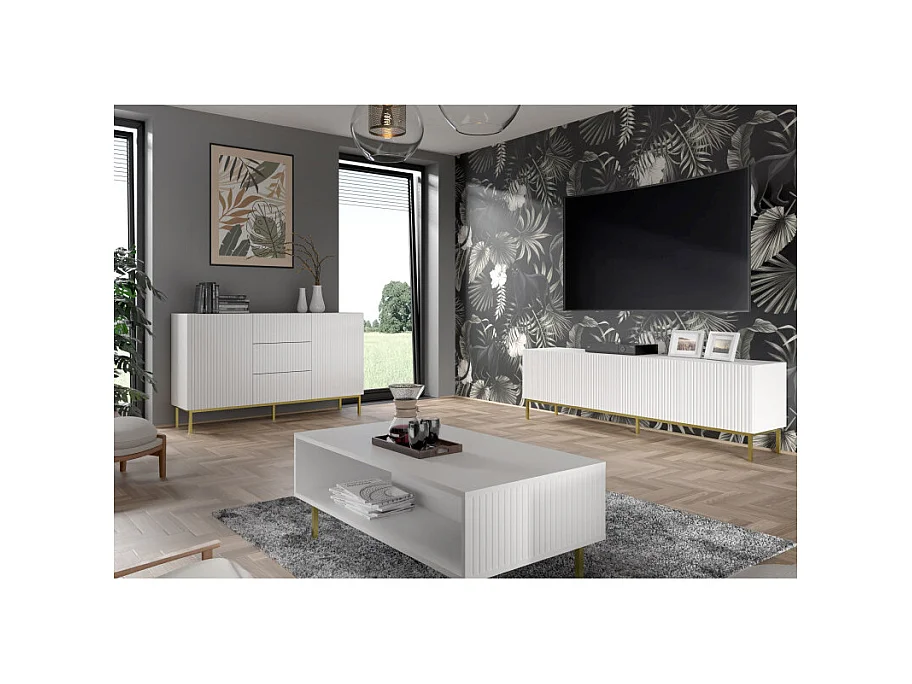 Vetrina RavennaB 60x42x215 Bianco & Crema