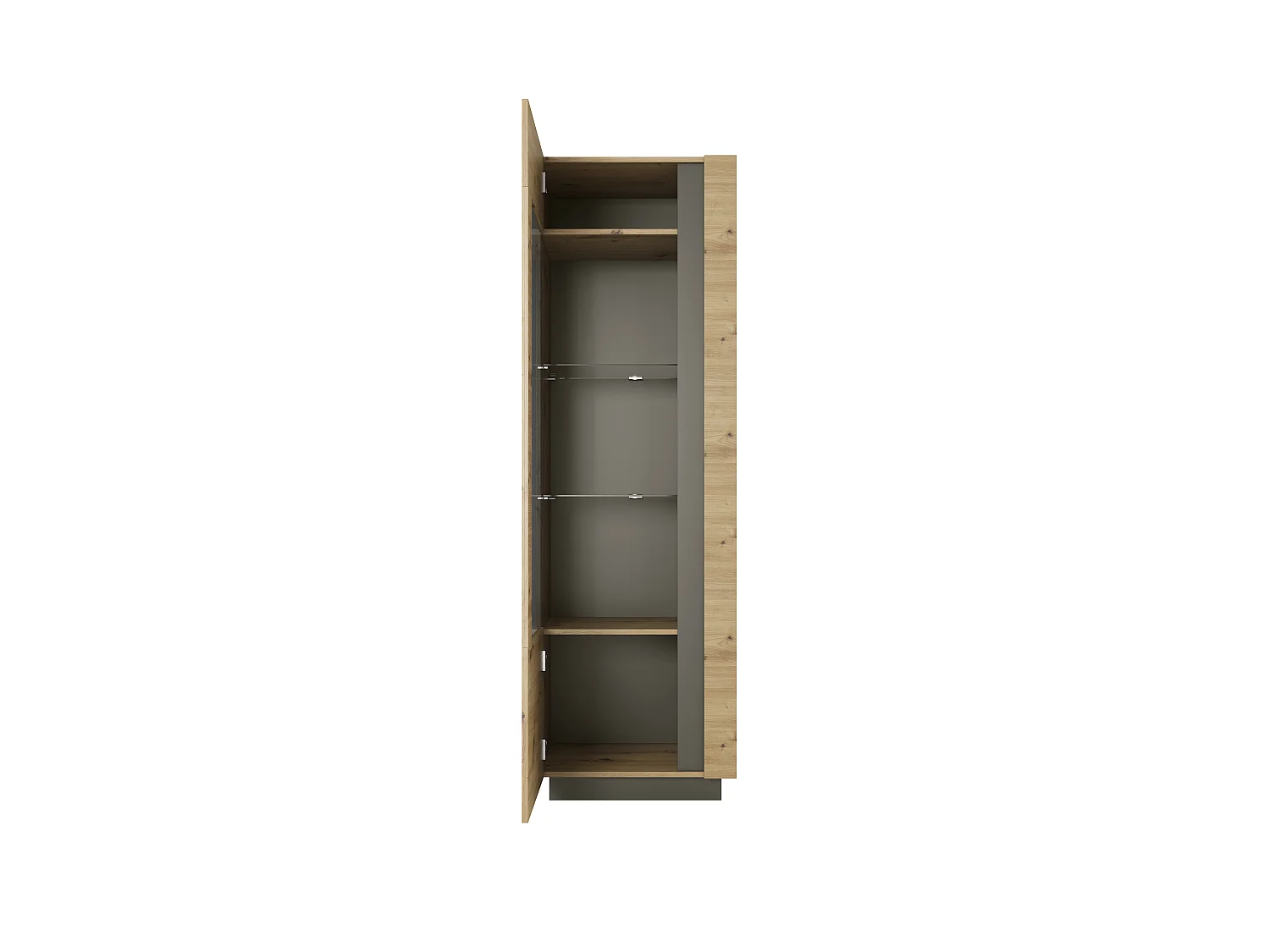 Vitrinenschrank ARCO 60W LED 60x40x194 Beige