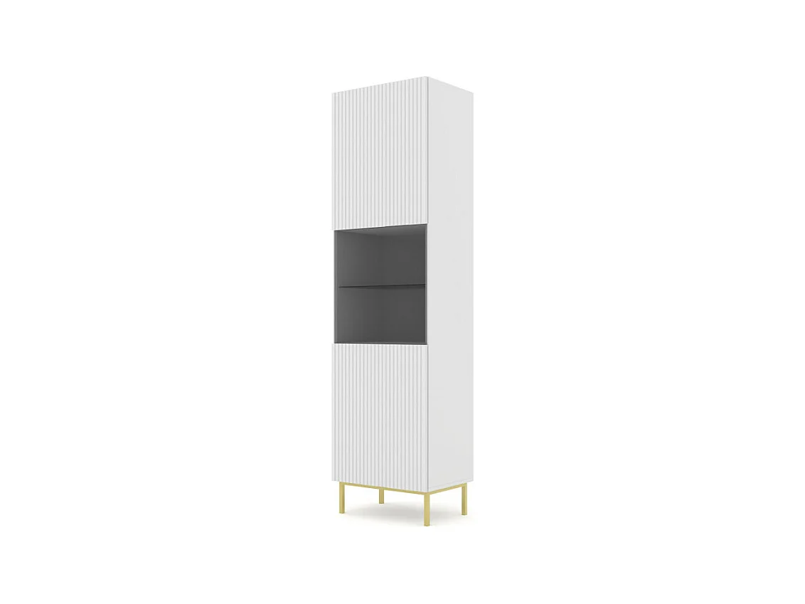 Vetrina RavennaB 60x42x217 Bianco & Crema