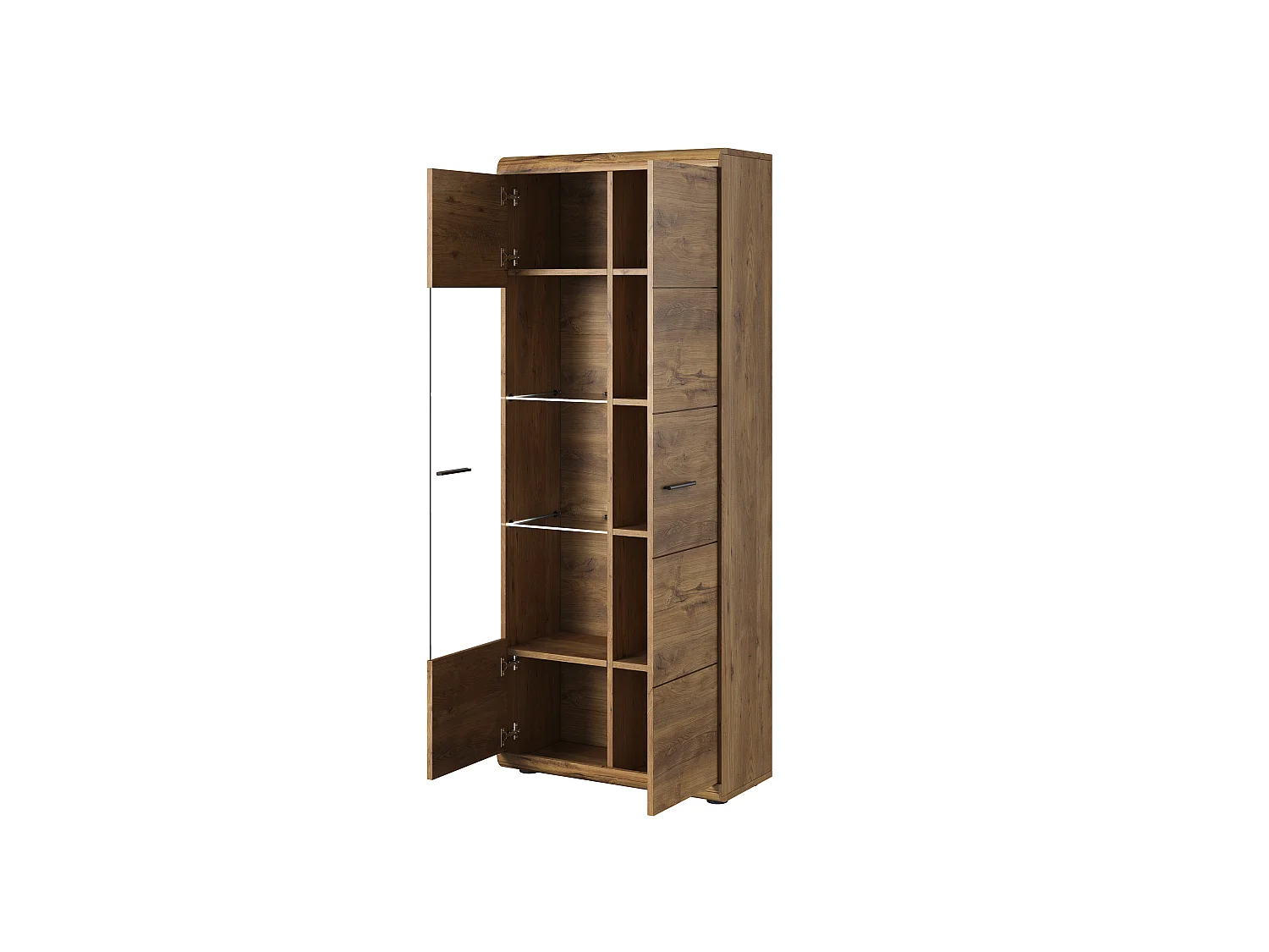 Vetrina ELEN 80 LED 80x37x194 Marrone