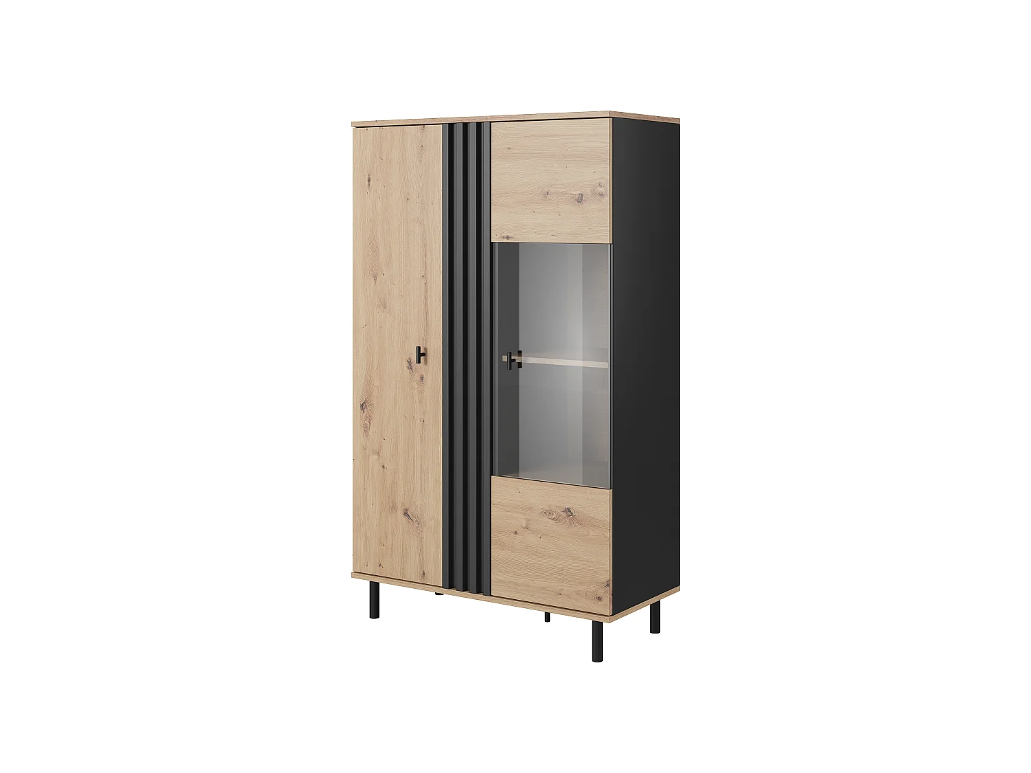 Mobile MADIS LED 90x40x149 Crema & Nero