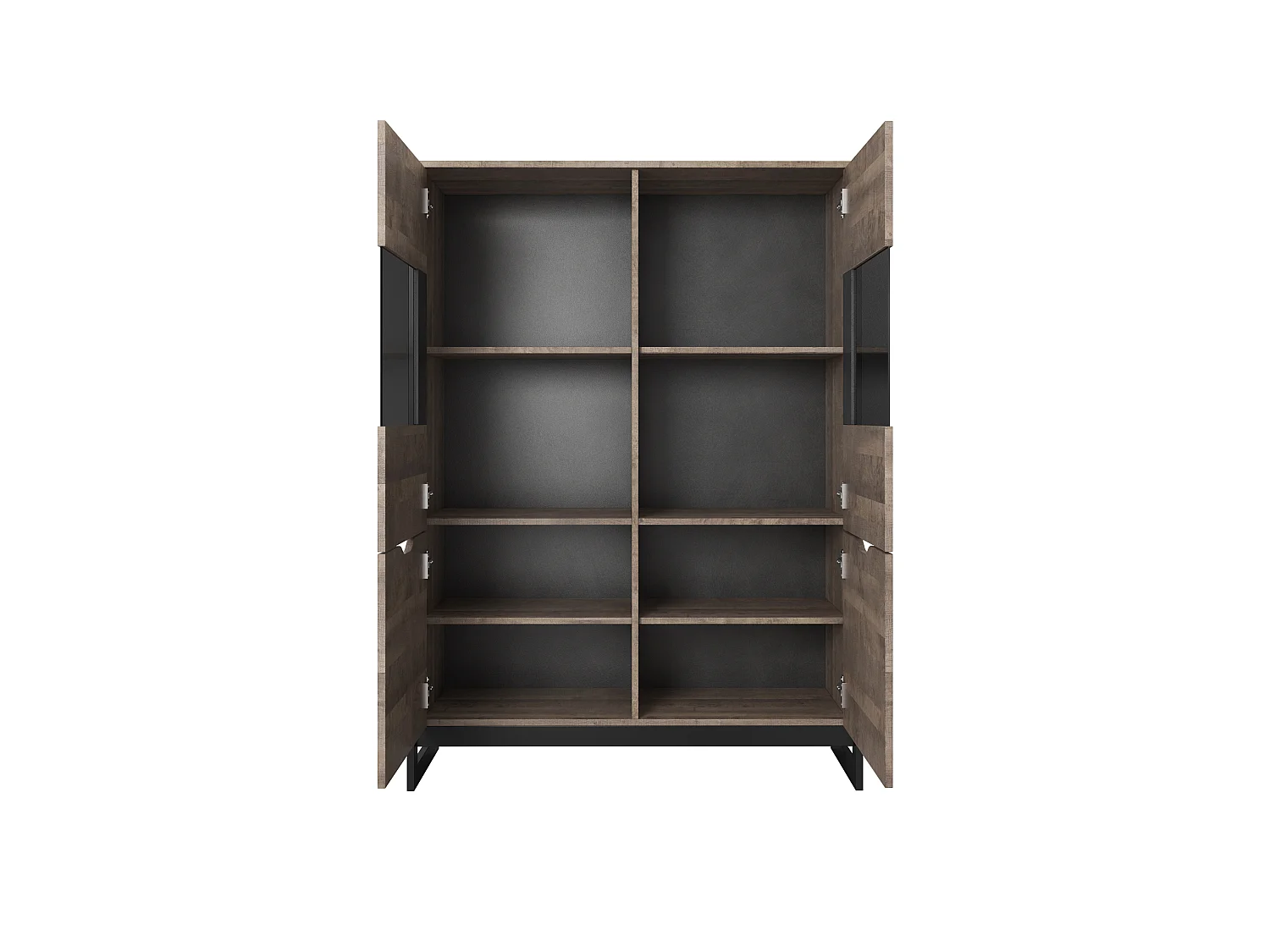 Vetrina ARDEN B LED 109x40x150 Crema & Grigio