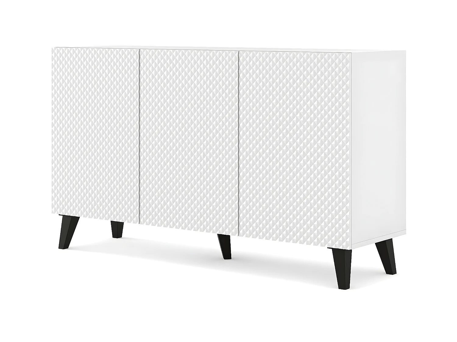 Commode Ravenna PC 150 3D 150x42x87 Blanc & Noir