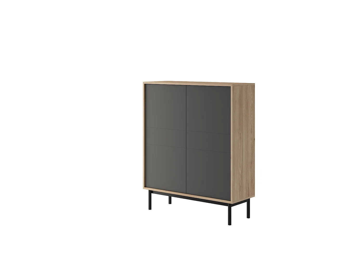 Commode BASIC BKD104 104x39x126 Noir