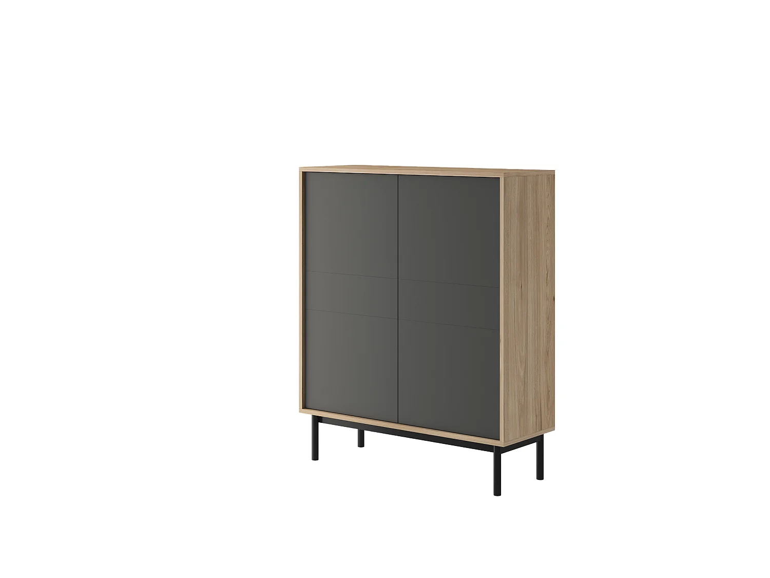 Commode BASIC BKD104 104x39x126 Noir