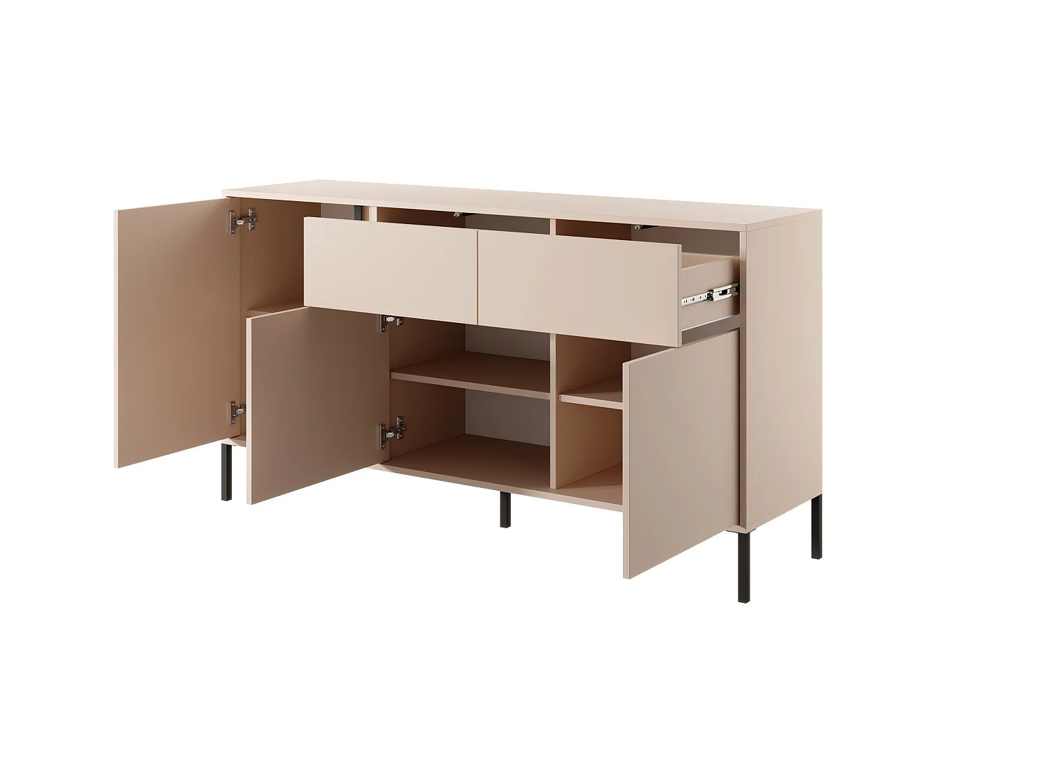Cassettiera DAST 3D2S LED 154x40x82 Beige
