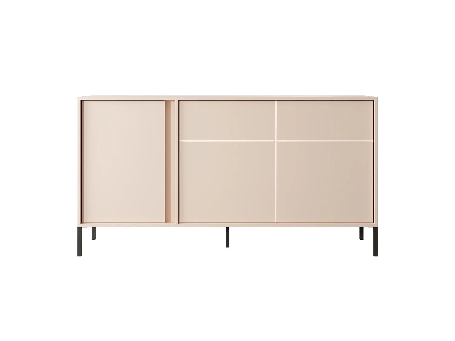 Cassettiera DAST 3D2S LED 154x40x82 Beige