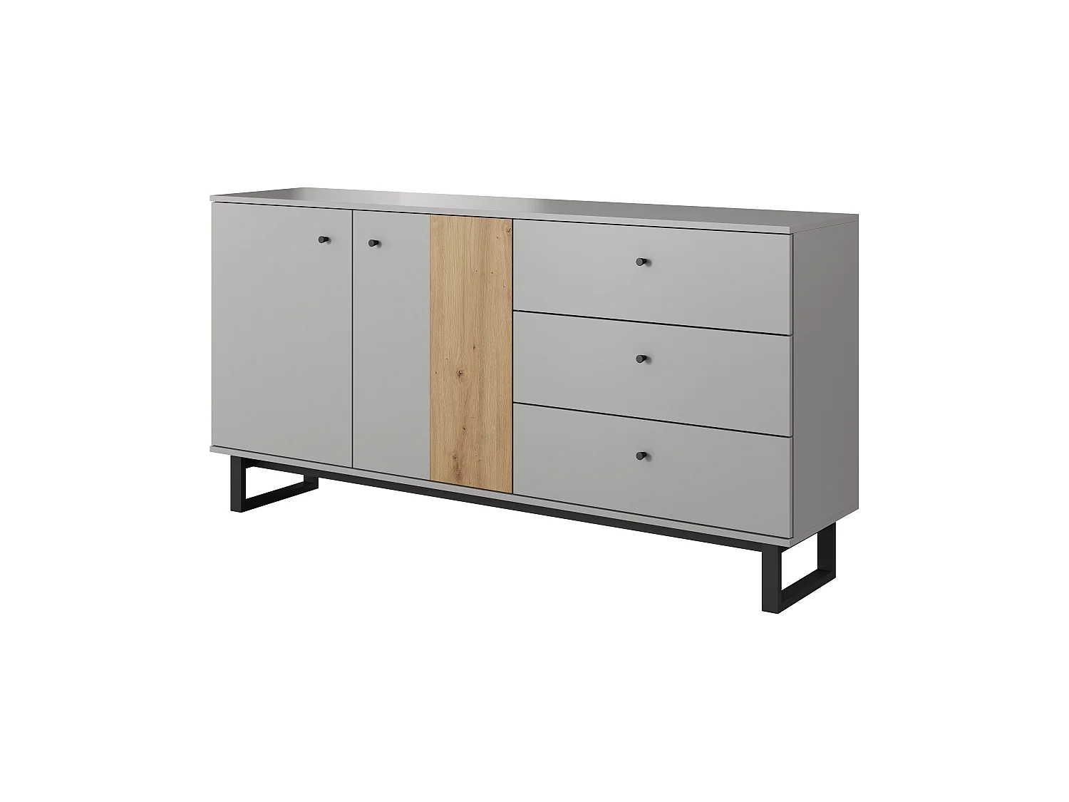 Commode AVIO 2D3S 89x40x175 Gris