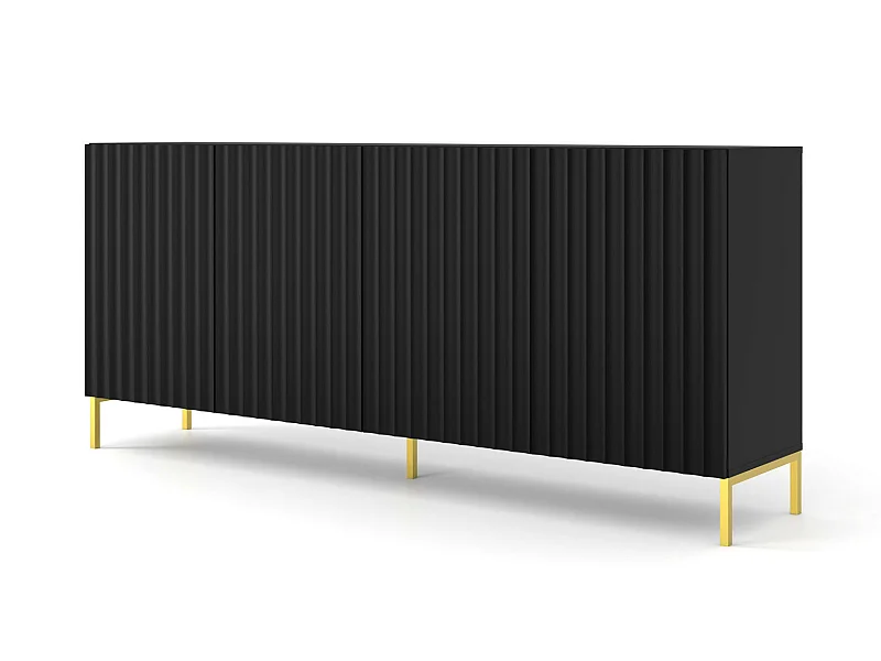 Commode WAVE 200 4D 200x42x87 Noir