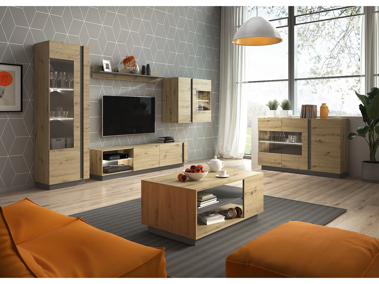 Commode ARCO 138 139x40x91 Beige