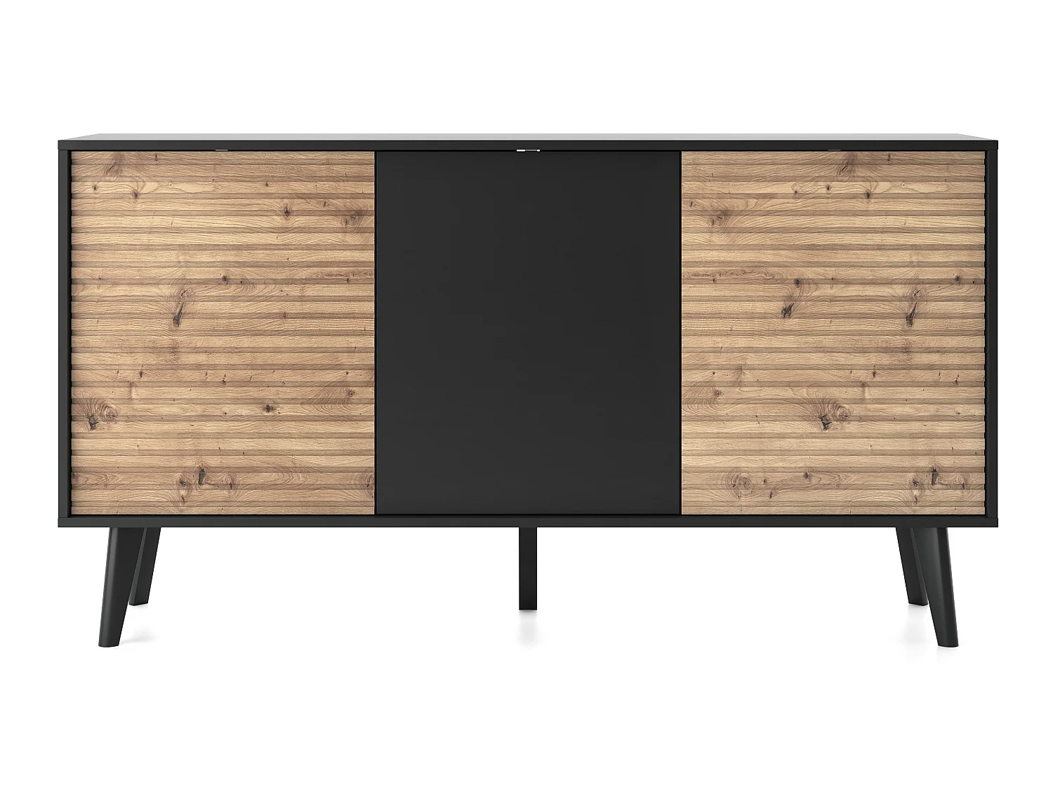 Kommode WILLOW K154 154x39x83 Creme & Schwarz