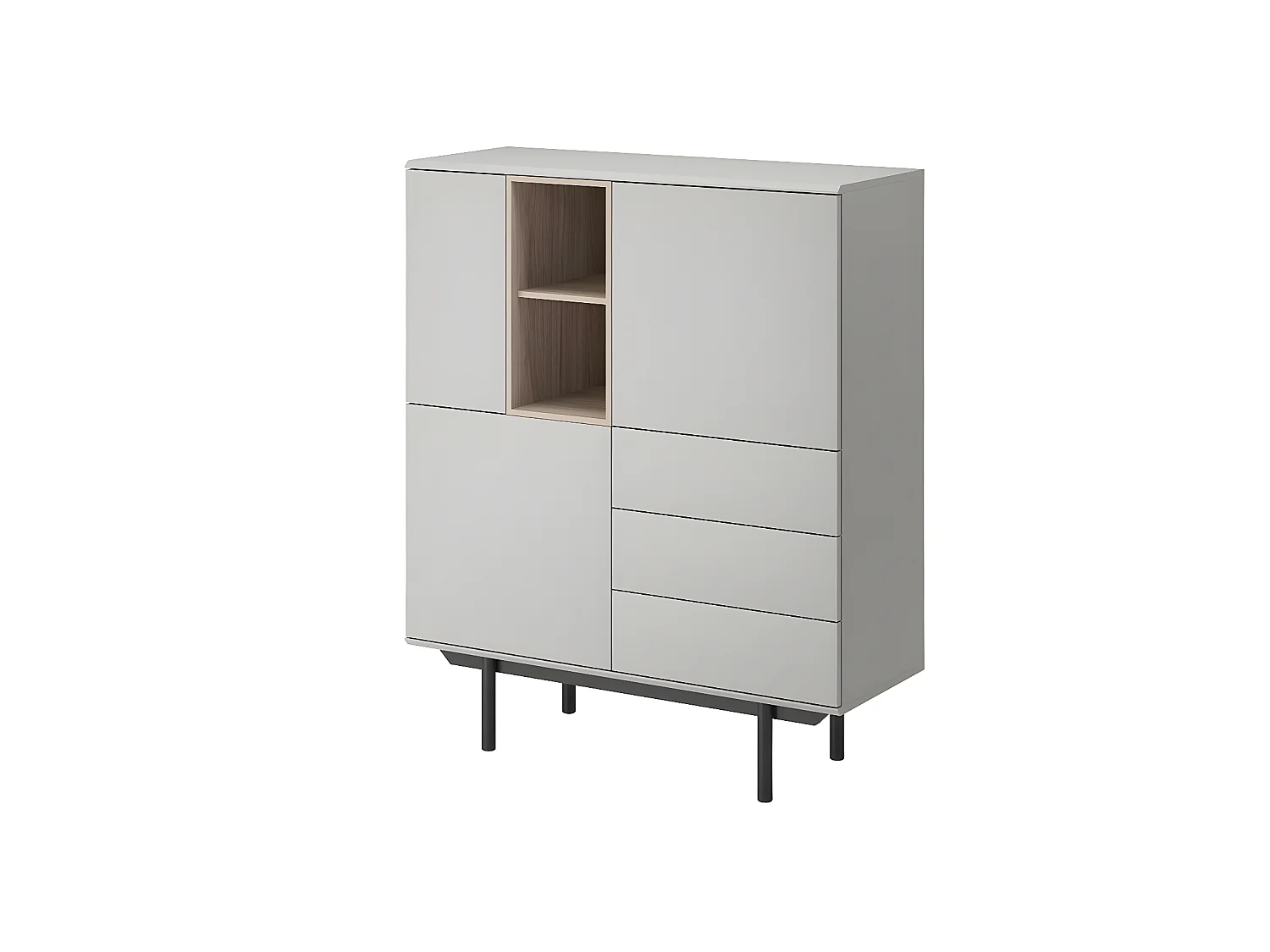 Cassettiera INOX IK100 100x40x121 Grigio