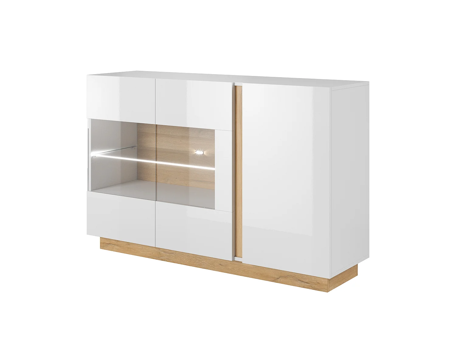 Commode ARCO 138 LED 139x40x91 Blanc