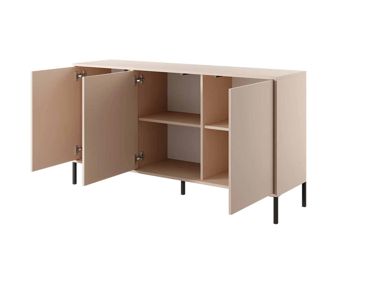 Cómoda DAST 3D LED 154x40x82 Beige