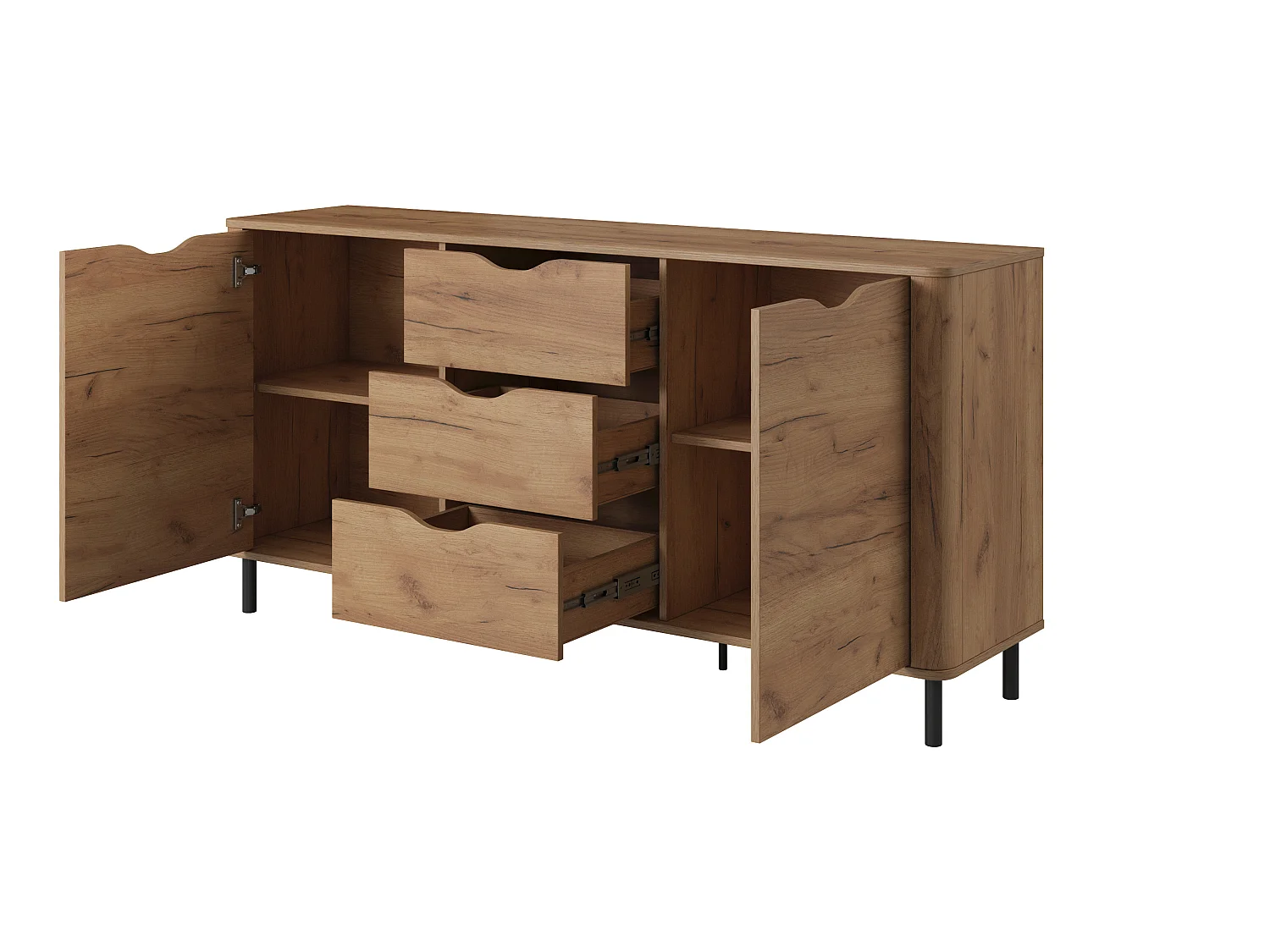 Commode SANTI 2D3S 163x40x80 Beige