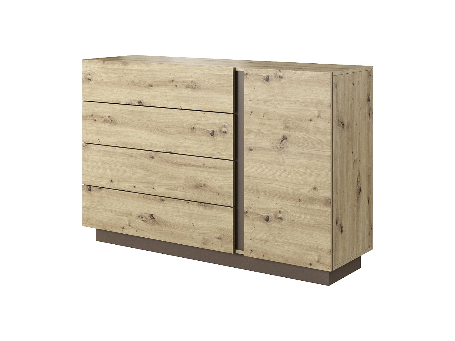 Cómoda ARCO D4S 139x40x91 Gris