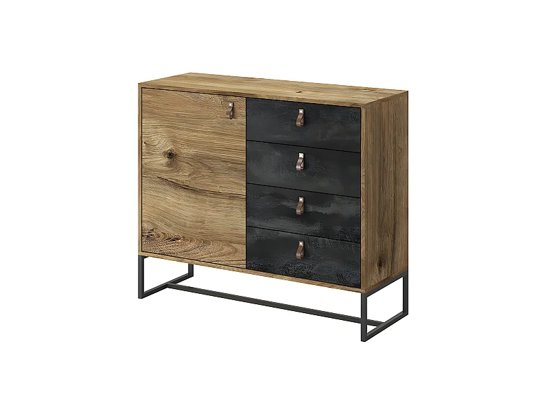 Commode DARK DK103 103x39x89 Crème & Gris