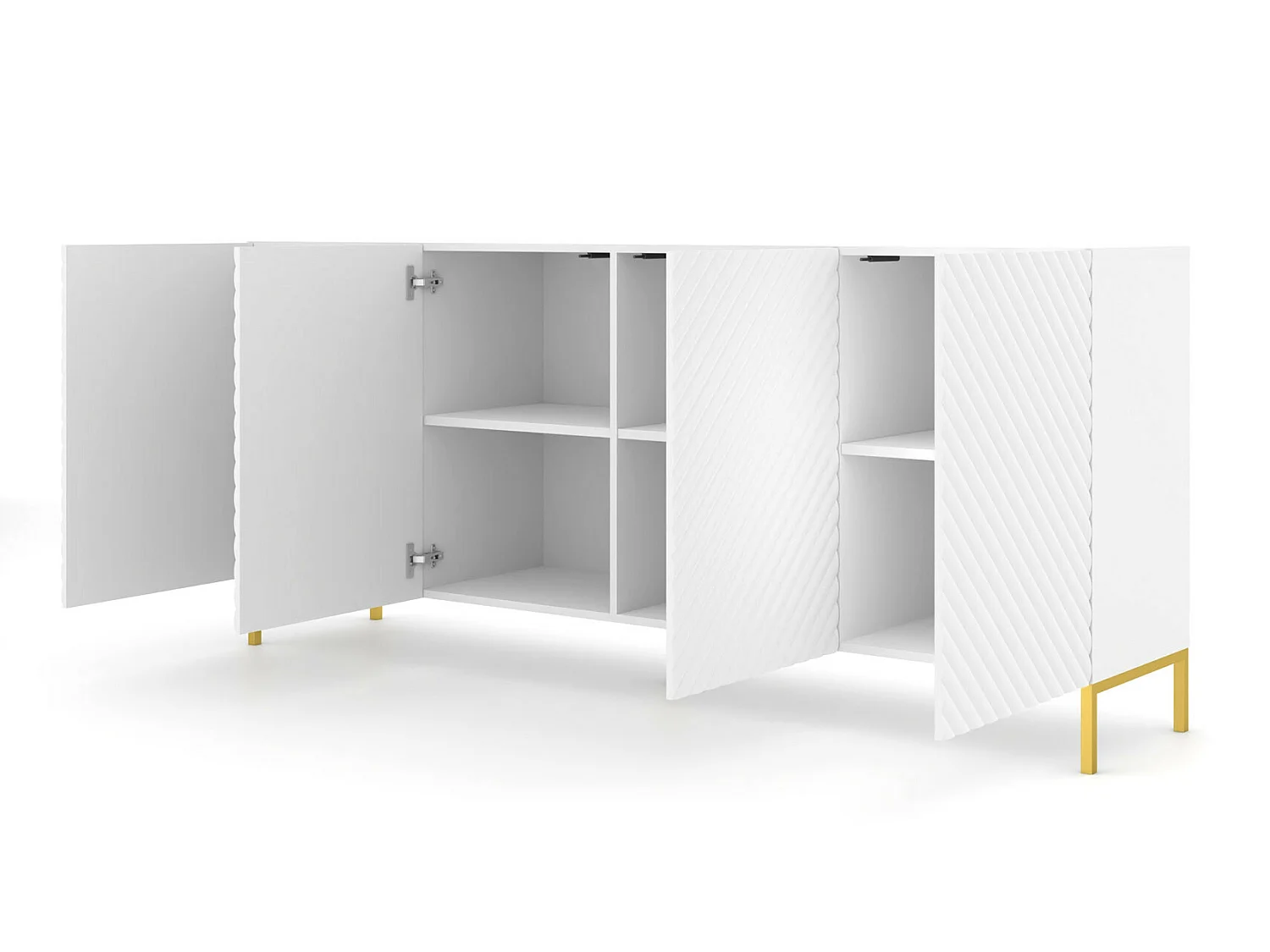 Commode SURF 200 4D 200x42x87 Blanc