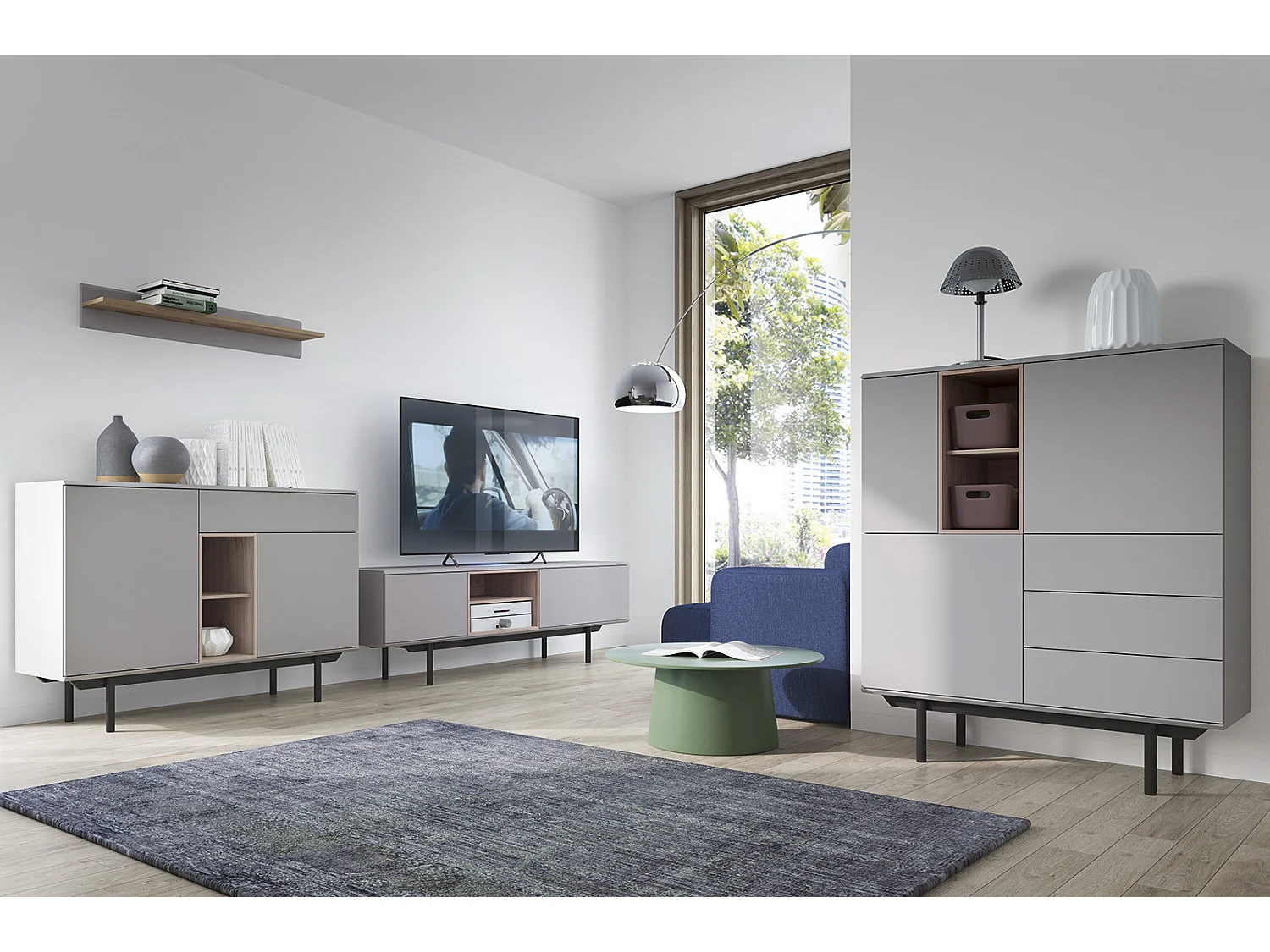 Commode INOX IK125 125x40x89 Gris