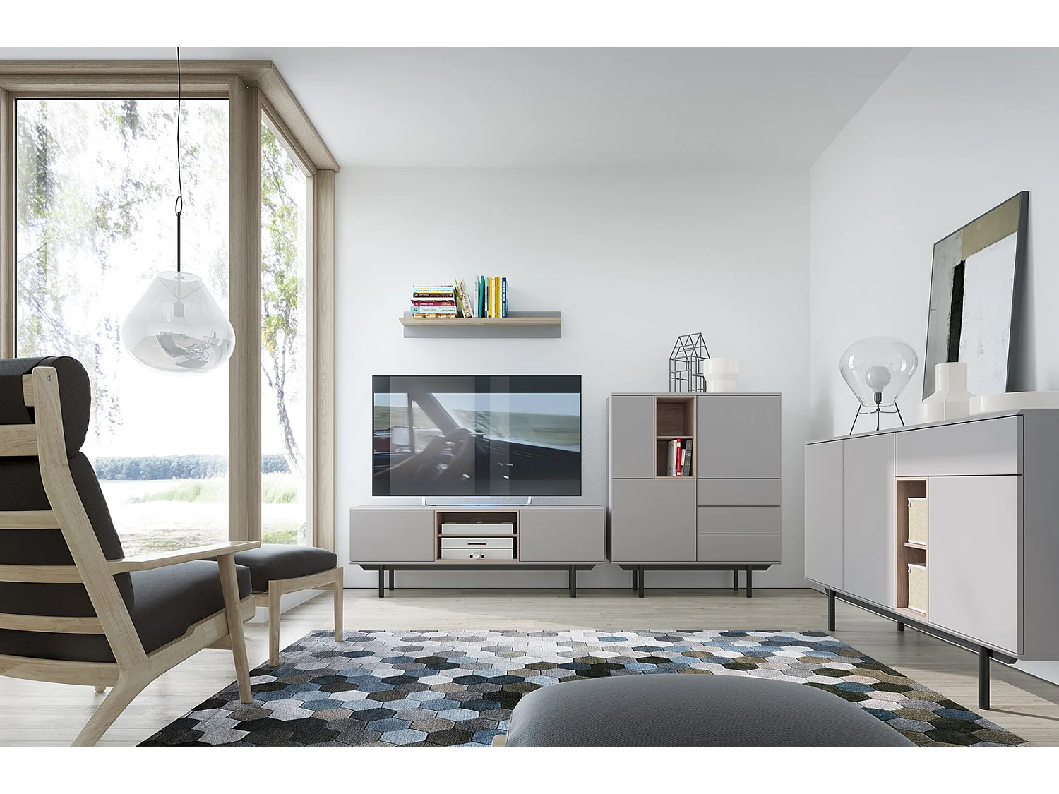 Commode INOX IK125 125x40x89 Gris