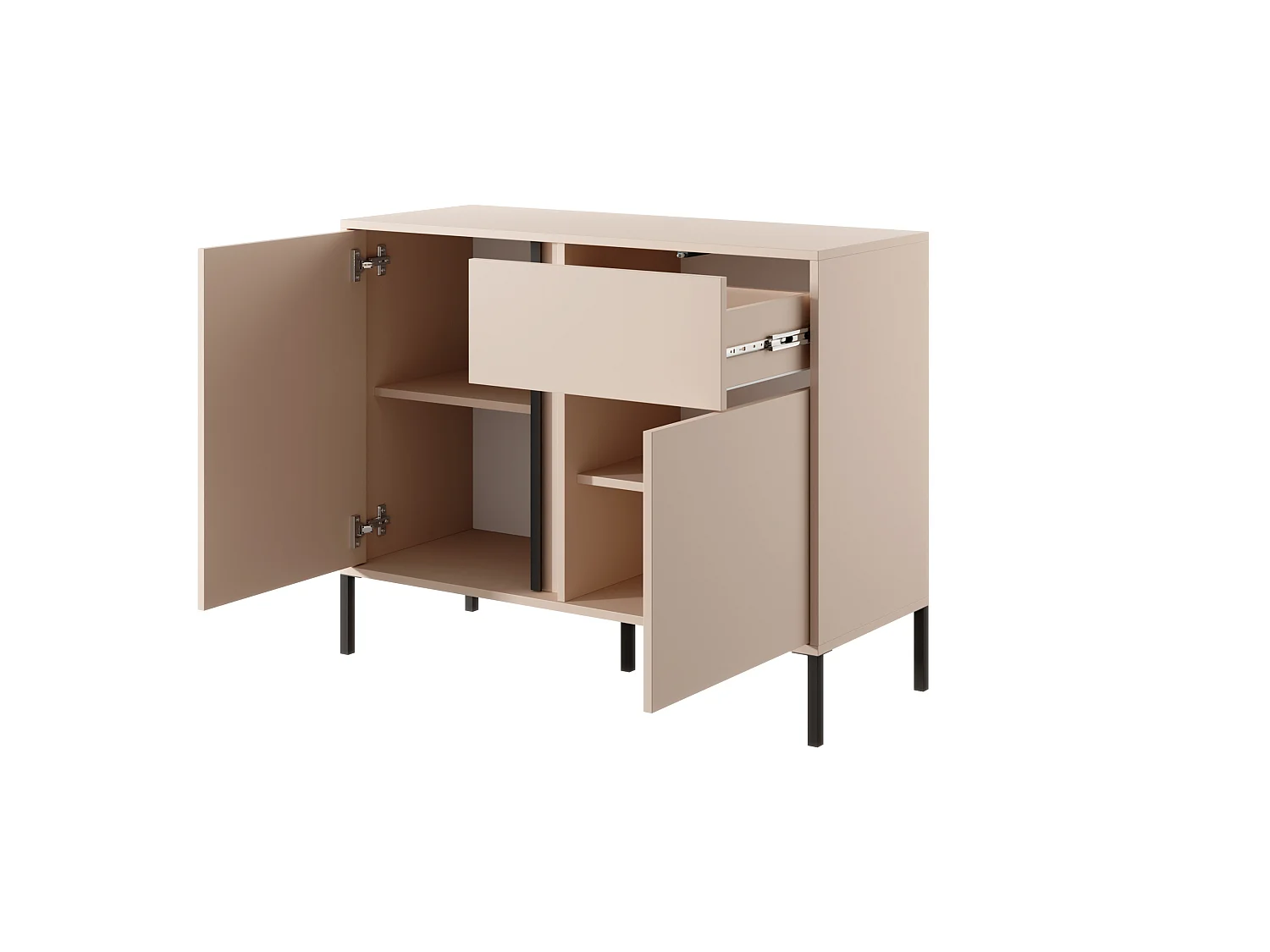 Cassettiera DAST 2D1S LED 104x40x82 Beige