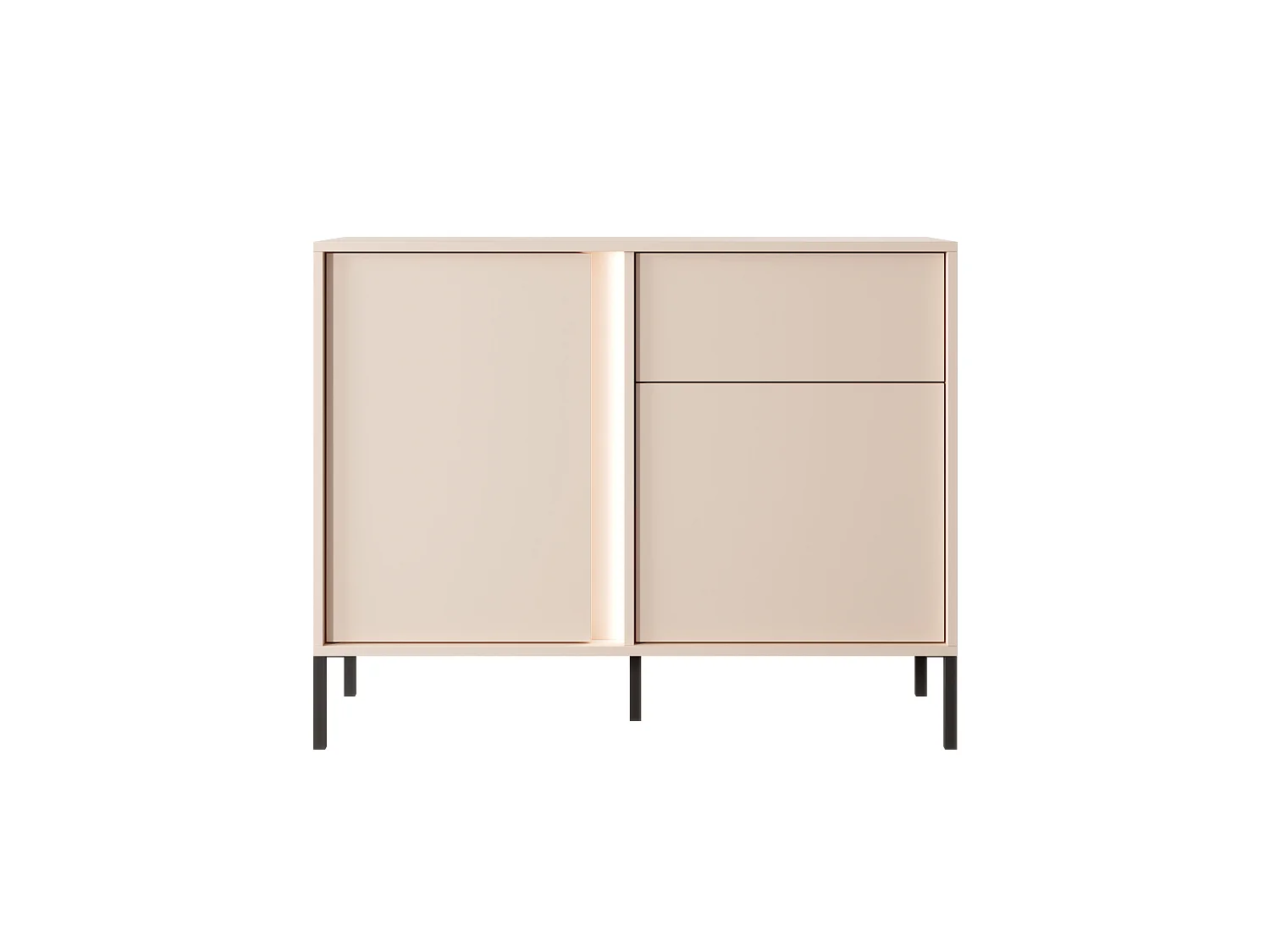 Cassettiera DAST 2D1S LED 104x40x82 Beige
