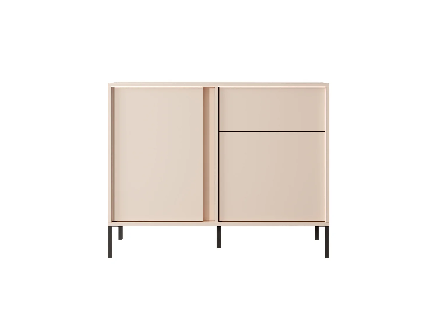 Cassettiera DAST 2D1S LED 104x40x82 Beige