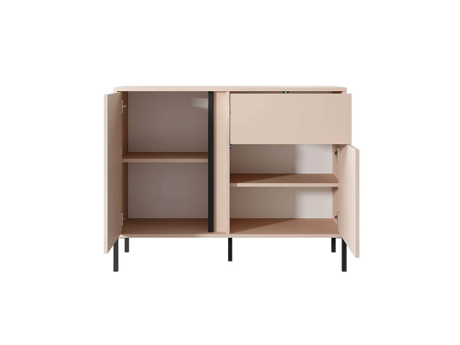 Cassettiera DAST 2D1S LED 104x40x82 Beige