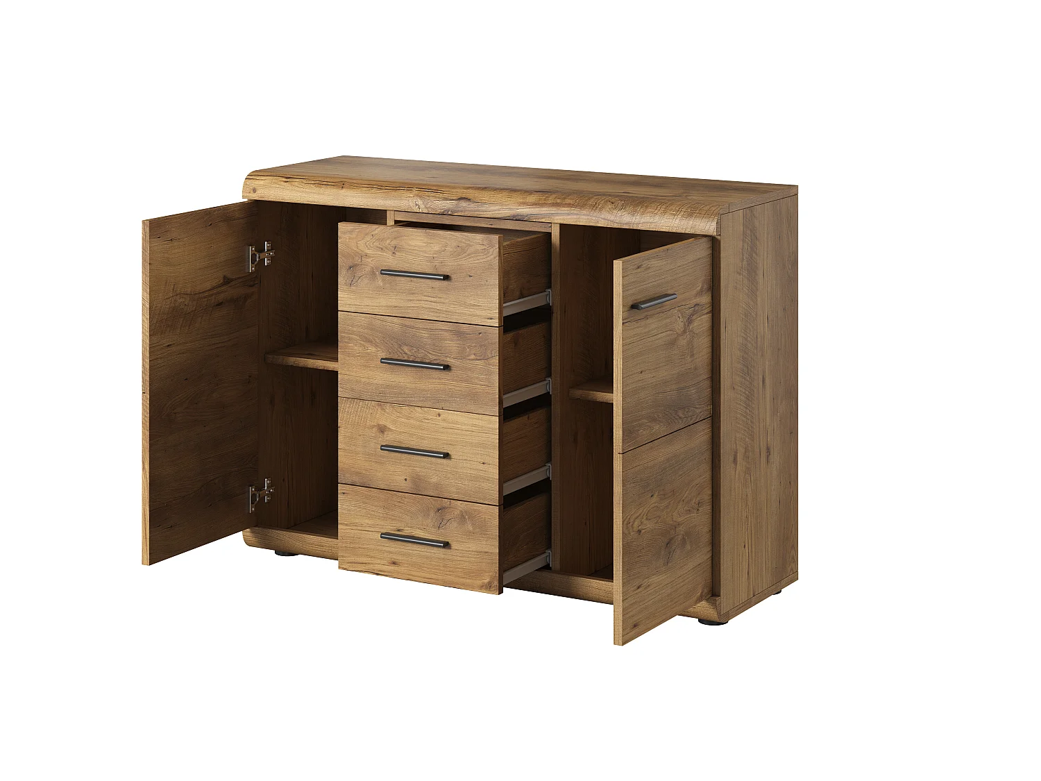 Cómoda ELEN 2D4S 120x42x87 Marrón