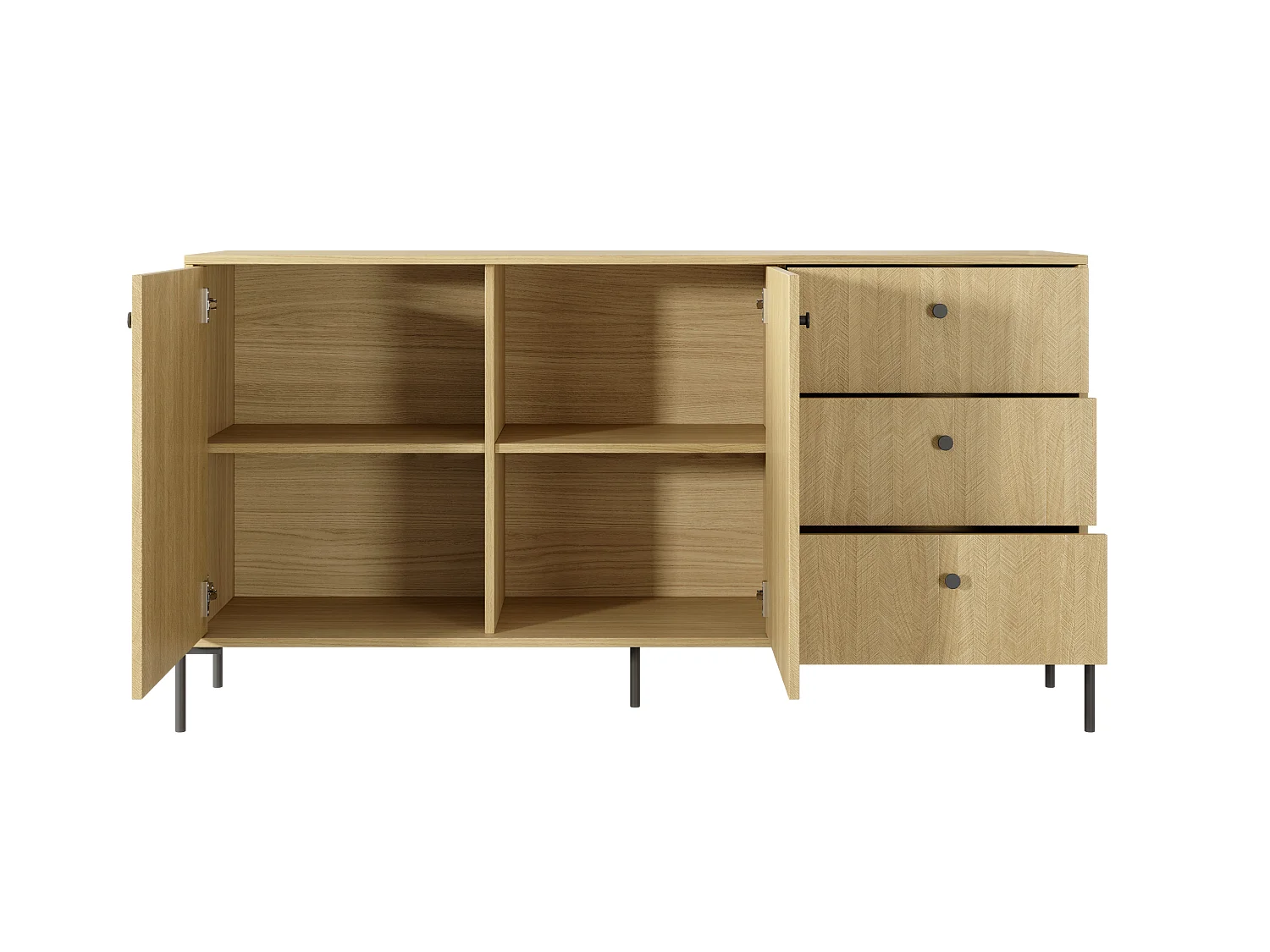 Commode SCANDI 2D3S 157x40x82 Beige