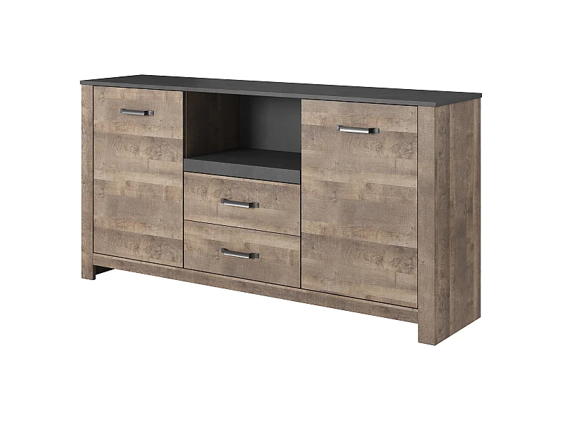 Cassettiera SAND 165 2D2S 165x40x84 Crema & Grigio