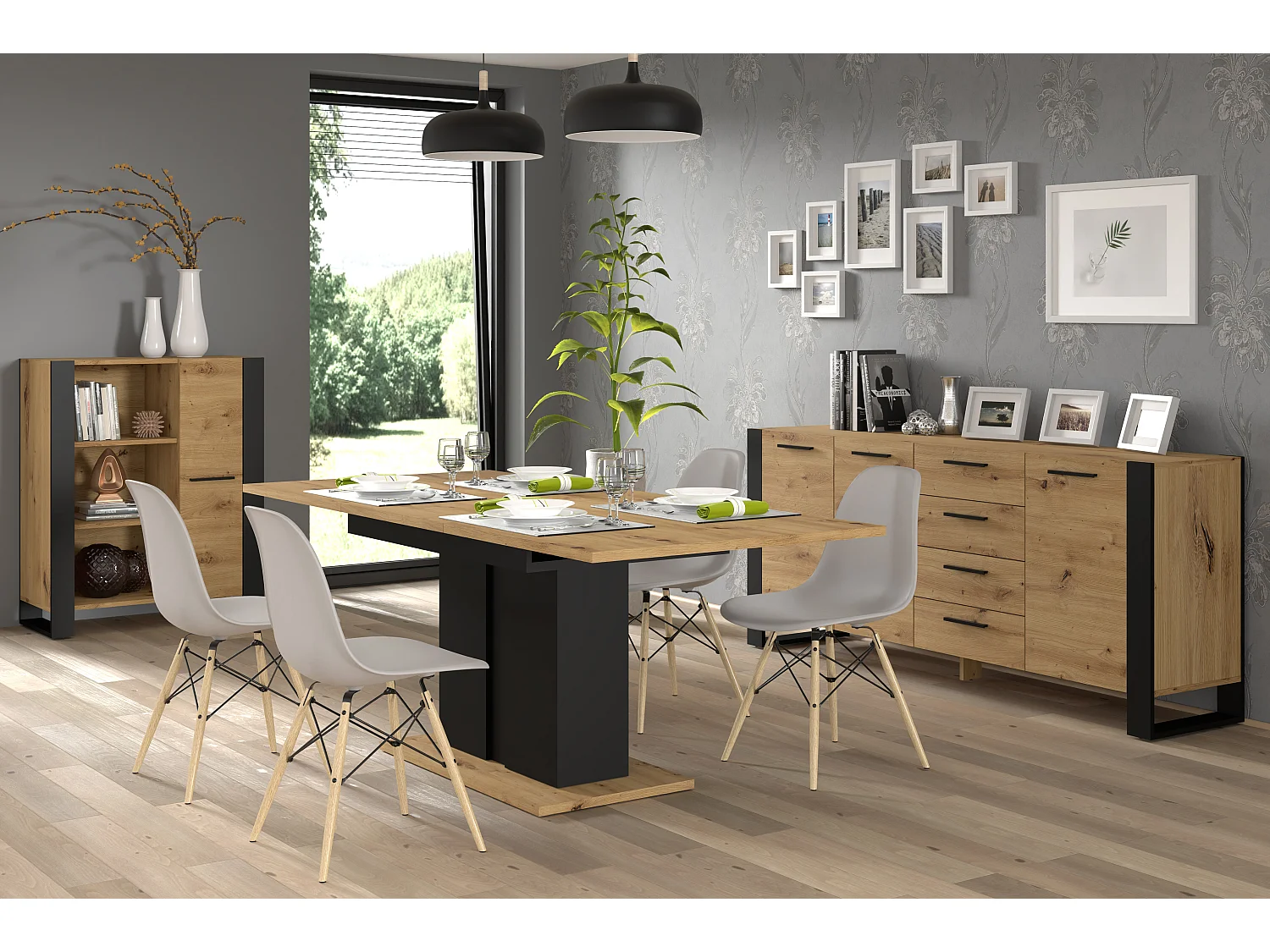 Cómoda NUKA 197x45x87 Beige