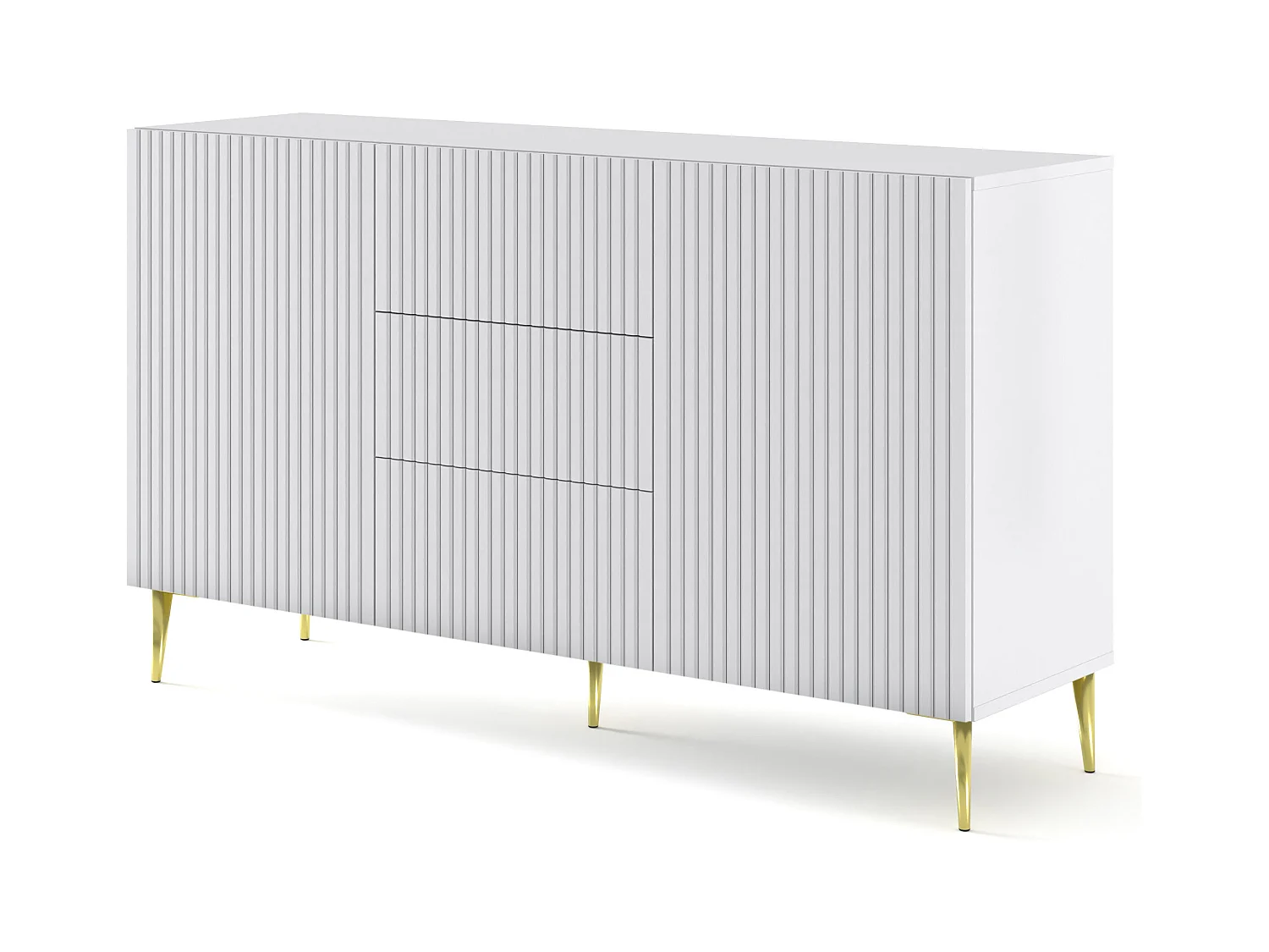Cassettiera RavennaB 150x42x87 Bianco & Crema
