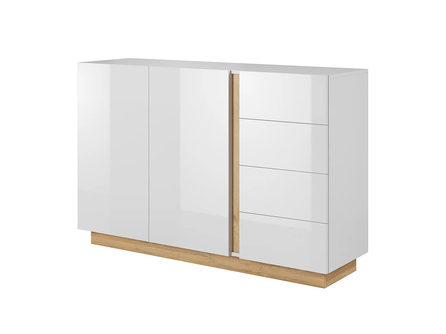 Commode ARCO 2D4S 139x40x91 Blanc