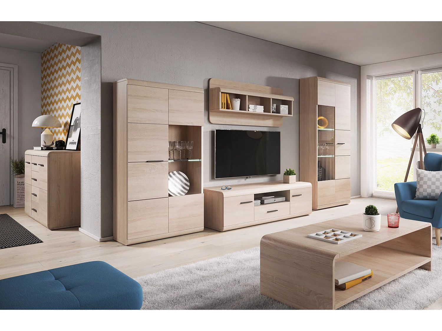 Cómoda LINK 80 80x42x87 Beige