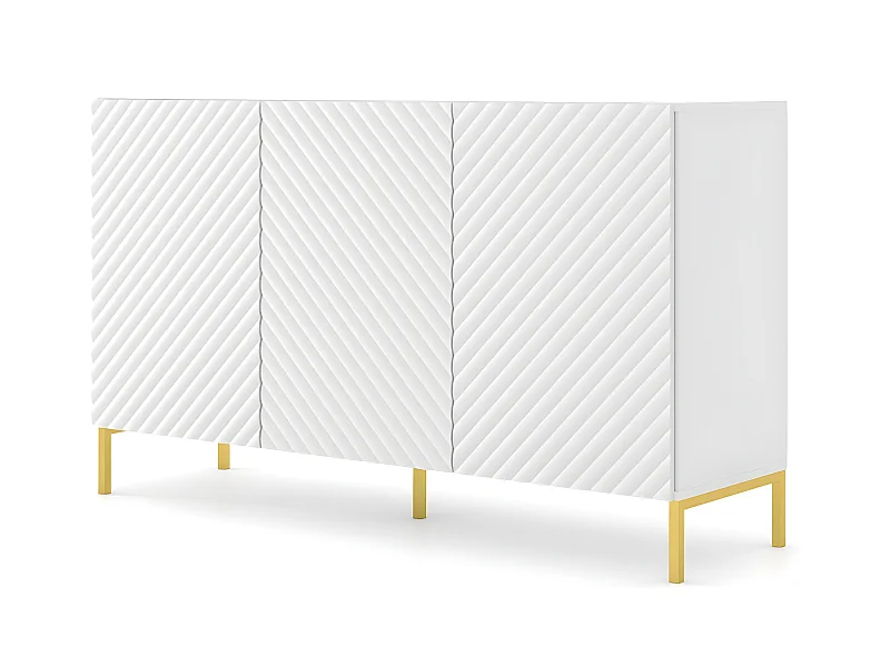 Cassettiera SURF 150 3D 150x42x87 Bianco