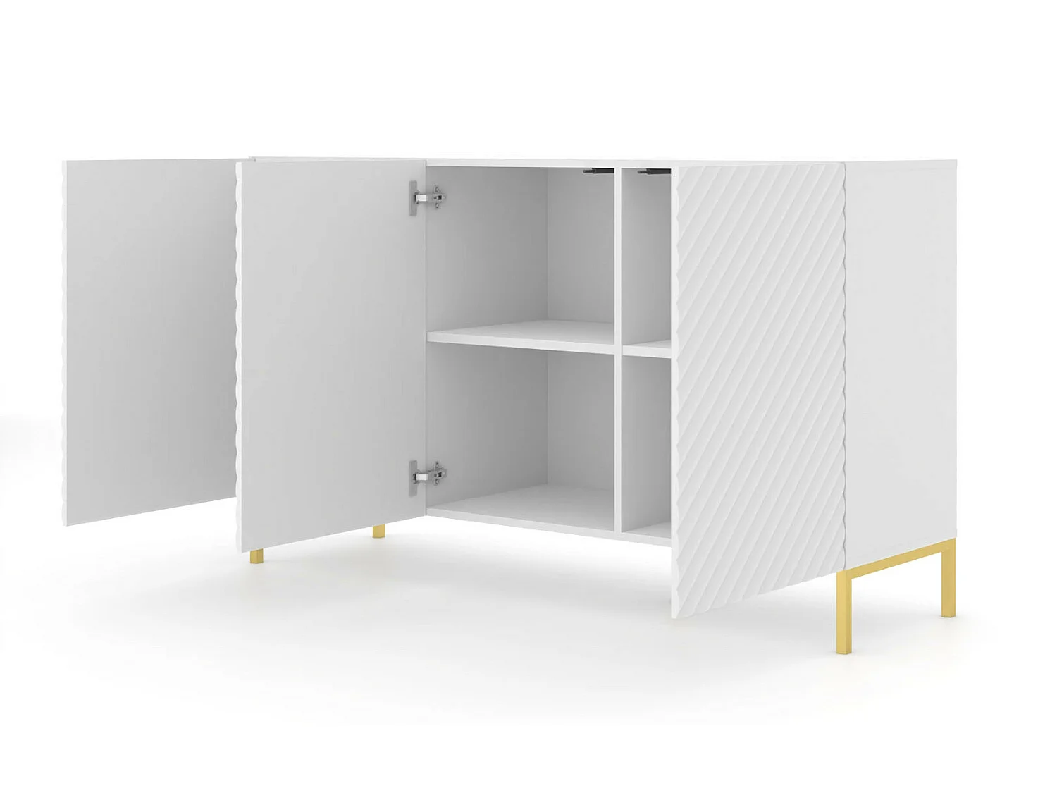 Kommode SURF 150 3D 150x42x87 Weiss