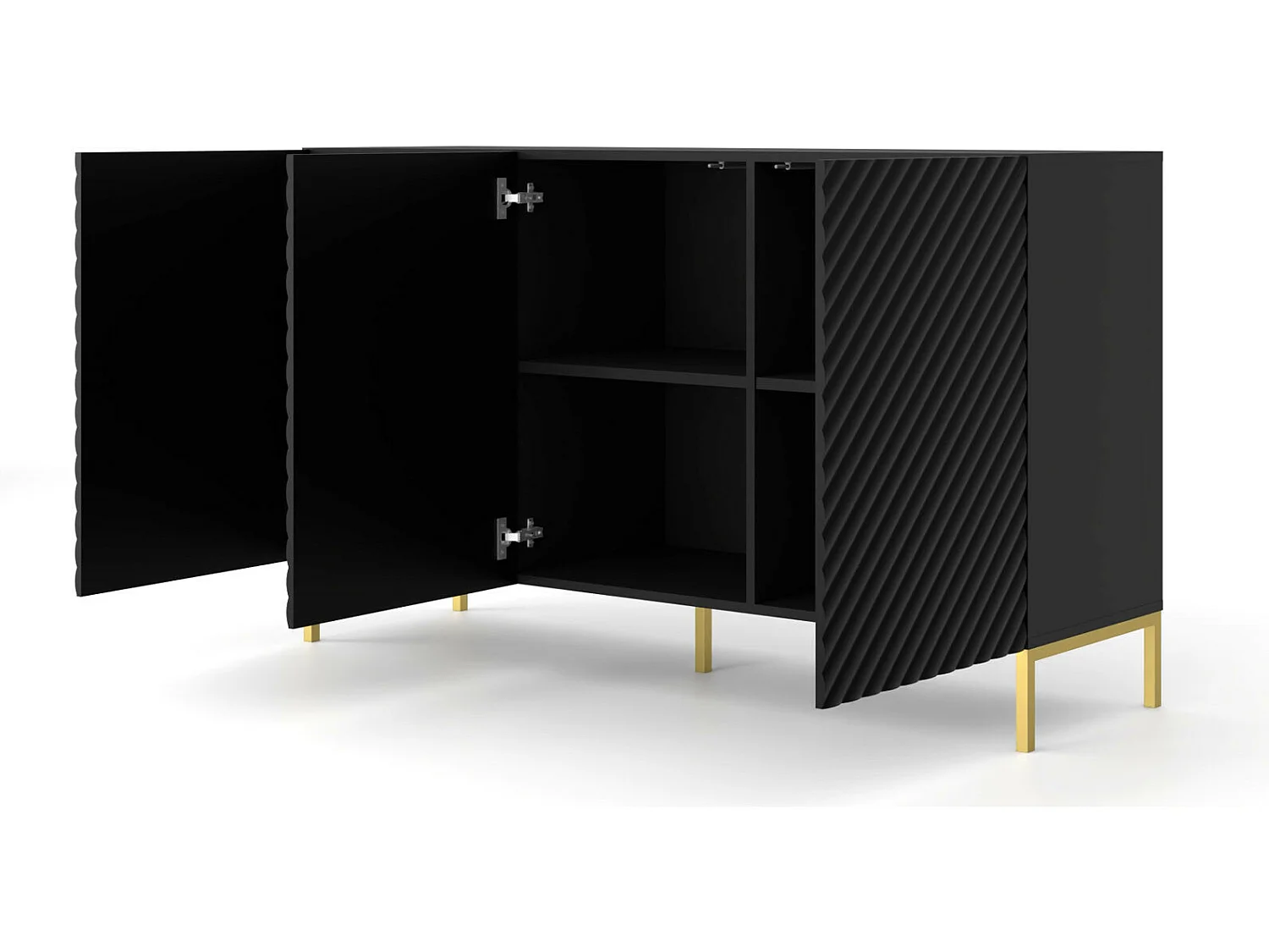 Commode SURF 150 3D 150x42x87 Noir