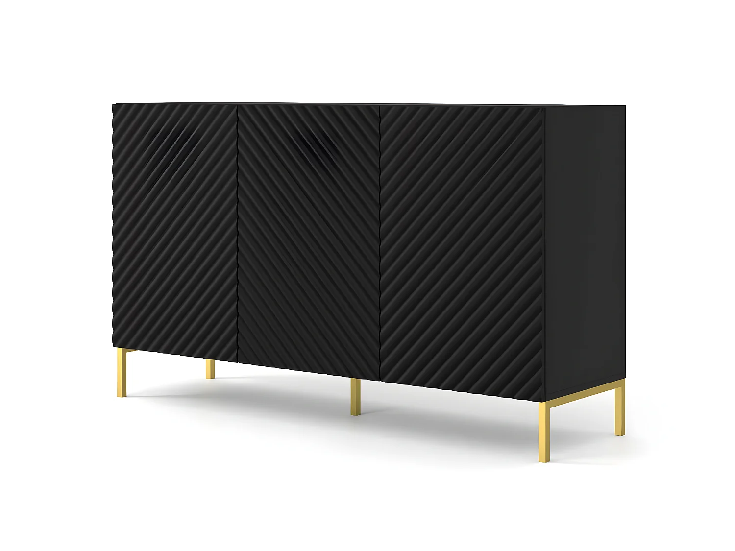 Cassettiera SURF 150 3D 150x42x87 Nero