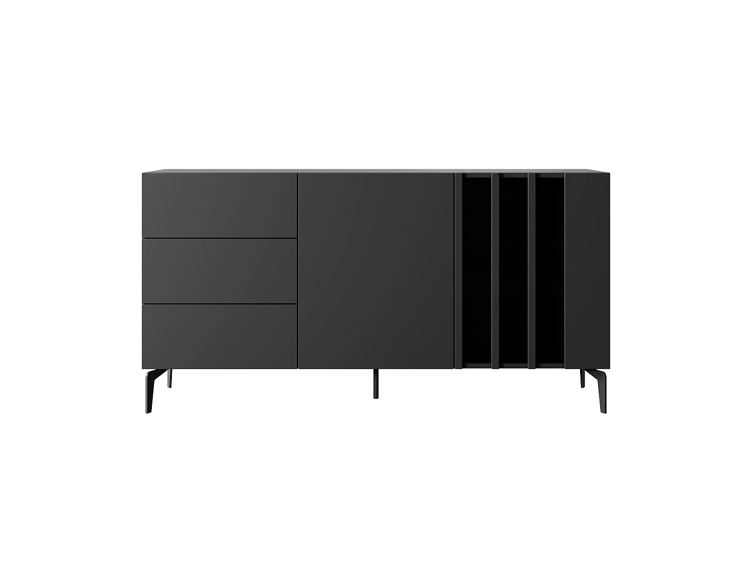 Cassettiera TASK 2D3S LED 150x40x78 Grigio